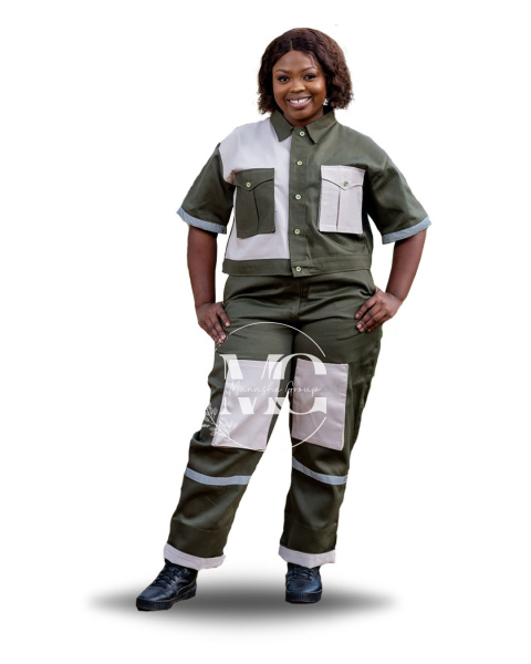 PrettyTough PPE Ladies Set (2 in 1) in Olive Green