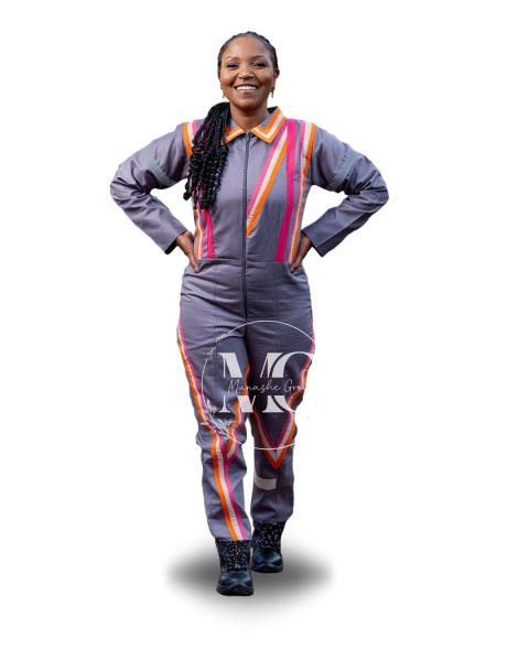 FierceLily Ladies PPE Jumpsuit (2 in 1) in Grey